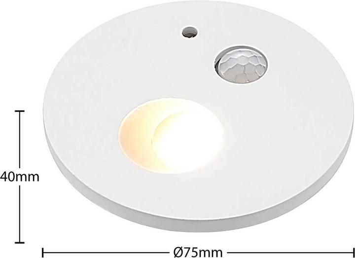 Produktbild Arcchio Neru Round LED Einbauwandlampe w/Sensor White (107 lm)