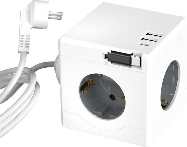 Produktbild MicroConnect PowerCube, 3 Schuko outlets (3 x, CEE 7/3, 1.50 m)