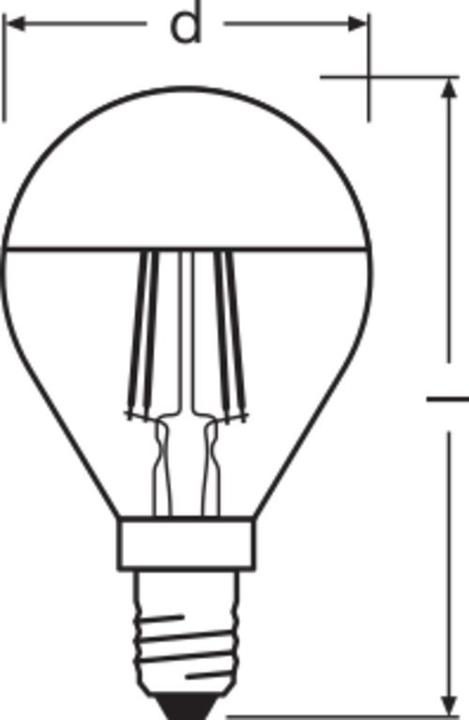 Actual product image Osram Star Classic P (E14, 34 W, 380 lm, 1 x, F)