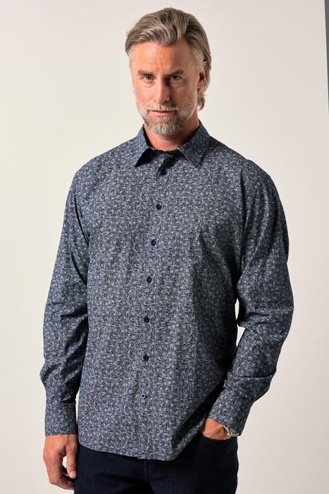 Produktbild Boston Park Hemd, Langarm, Alloverdruck, Kentkragen, Comfort Fit (6XL)