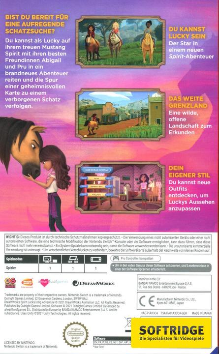 Immagine prodotto Bandai Namco La grande avventura di Spirit Lucky (Switch, Multilingue)