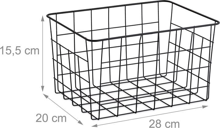 Produktbild Relaxdays Drahtkorb (3 x, 28 x 20 x 15.5 cm)