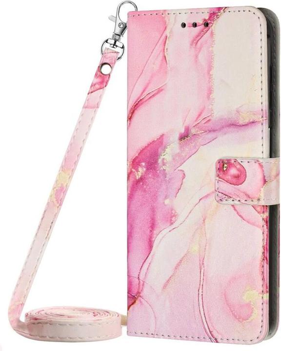 Actual product image Cover-Discount Google Pixel 8 Pro - Case cover with shoulder strap Marble pink (Google Pixel 8 Pro)