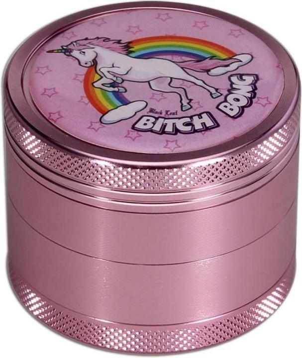 Actual product image Black Leaf Grinder Bitch Bong 4 Parts