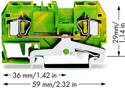 Produktbild Wago DIN-Erdungsklemme      4 mm²