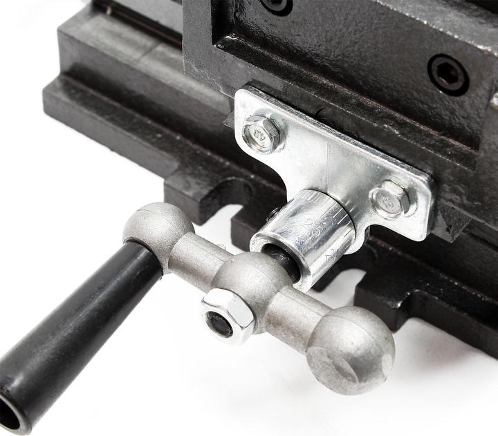 Produktbild Wiltec Maschinenschraubstock 2 Achsen 100mm Schraubstock Kreuztisch Frästisch Werkbank