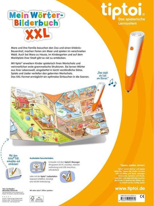 Actual product image tiptoi M. Wörter-Bilderbuch XXL - H22 (German, Neudert, CEE, 2022)