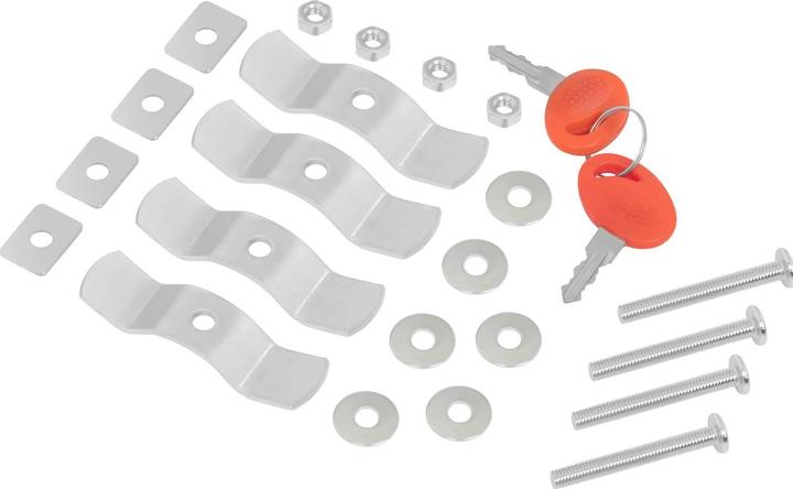 Produktbild MSW Topcase Motorradkoffer Roller Koffer Motorrad 62 L 2 Helme inkl. Adapterplatte (62 l)