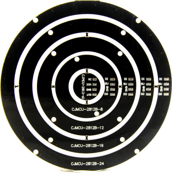 Immagine prodotto Purecrea Set di anelli Neopixel con 8/12/16/24 anelli WS2812 RGB LED
