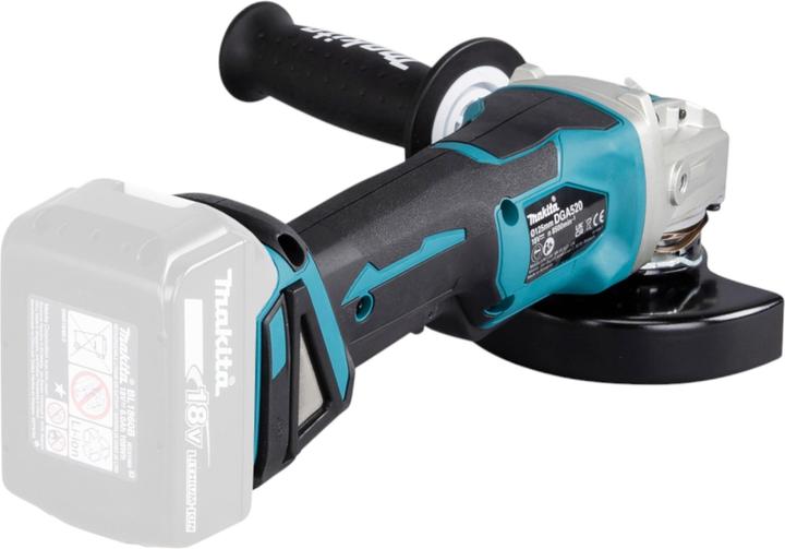 Produktbild Makita DGA 520 ZJX1 Akku Winkelschleifer 18 V 125 mm X-LOCK Brushless + Makpac - ohne Akku, ohne (125 mm)