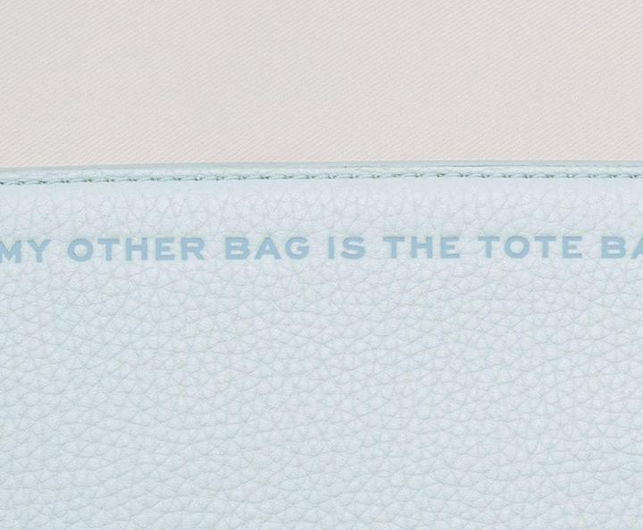 Actual product image Marc Jacobs the mini bag in leather color light blue