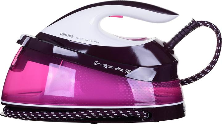 Actual product image Philips GC7842/40 Steam Ironing Station SteamGlide Plus Sole Purple (2400 W, 400 g/min)
