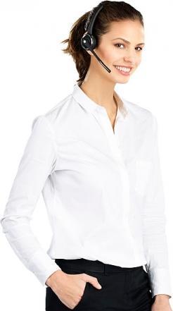 Produktbild Callstel Profi-Mono-Headset mit Bluetooth, Geräuschunterdrückung, 15-Std.-Akku (Kabellos)