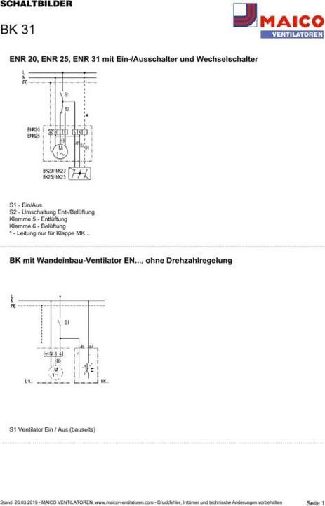 Produktbild Maico MAI BK 31 Aussenklappe Elektrische Verschlussklappe