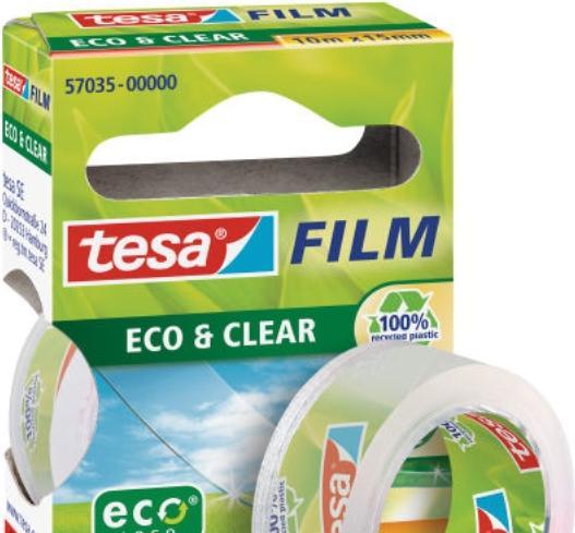 Produktbild tesa tesafilm ECO & CLEAR, lösungsmittelfrei und alterungsbeständig (15 mm)