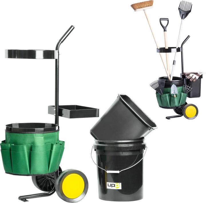 Image du produit UPP Trolley porte-outils de jardin Chariot porte-outils Chariot de jardin Brouette (40 kg)