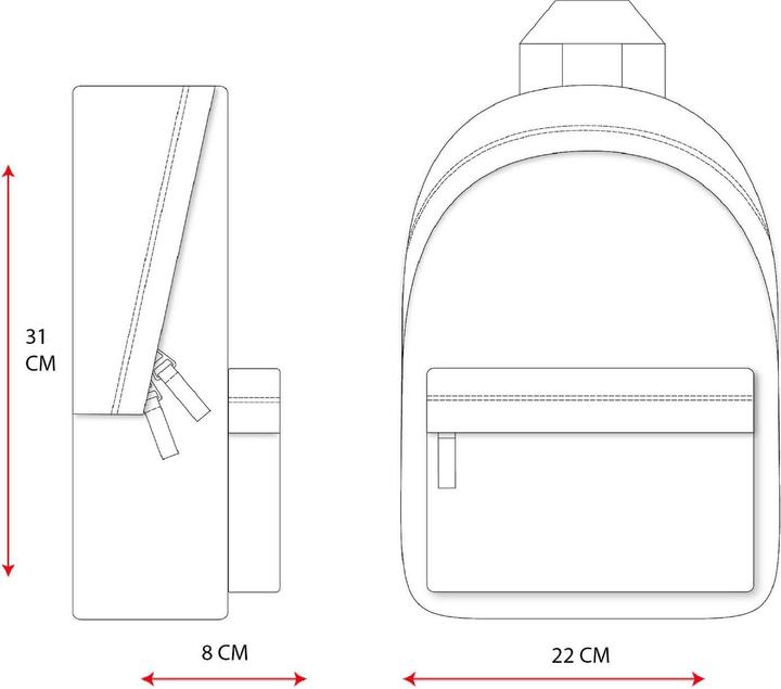 Image du produit Vadobag Fun sac à dos, pense à des pensées heureuses, animaux sauvages