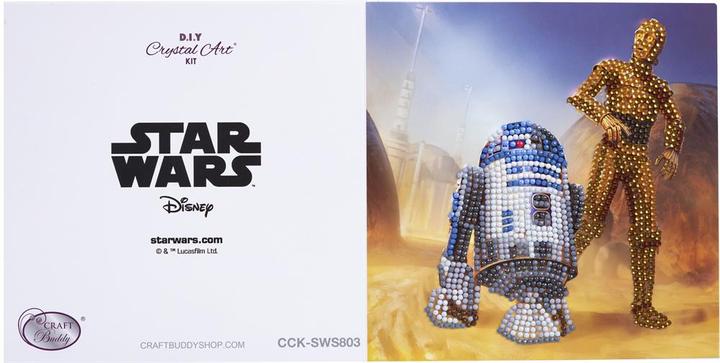 Actual product image Craft Buddy R2-D2 & C-3PO, Card 18x18cm Crystal Art