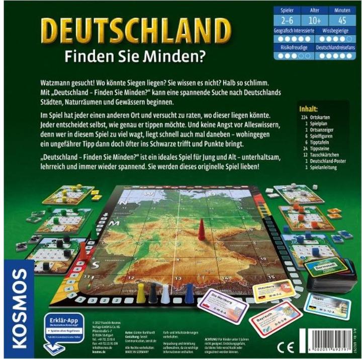 Produktbild Kosmos Deutschland - Finden Sie Minden? (Deutsch)