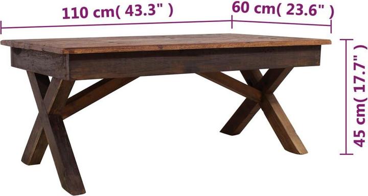 Image du produit VidaXL Table basse (110 x 60 x 45 cm)