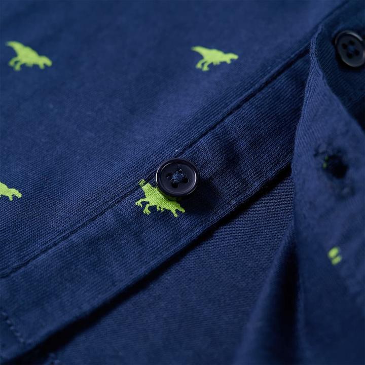 Immagine prodotto VidaXL Camicia da bambino blu navy 92,Materiale: 100 % cotone,Colore (92)
