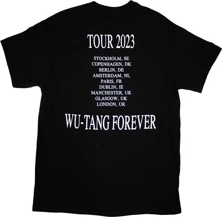 Actual product image Wu Tang Clan Unisex Adult Tour '23 Wu-Tang Forever Back Print T-Shirt (S)