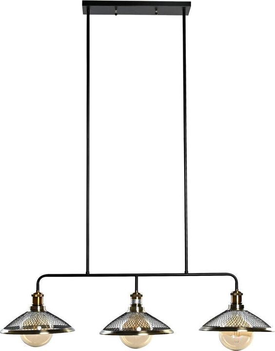Actual product image DKD Home Decor Ceiling lamp Black Golden 220 V 50 W (100 x 29 x 22 cm) (E27)