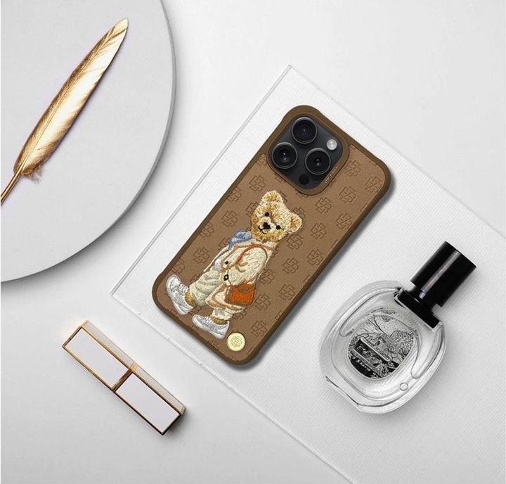 Actual product image Zuck Bear Headphone case case PARIS GENTLEMAN for IPHONE 15 Pro bag (Apple iPhone 15 Pro)