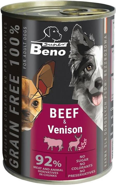 Actual product image Certech SUPER BENO Beef with venison - wet dog food - 415g (415 g)