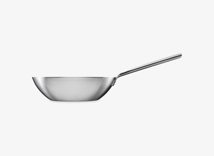 Produktbild Fiskars Norden Steel Wok, 28cm, unbeschichtet (28 cm, Wok Pfanne, Edelstahl)