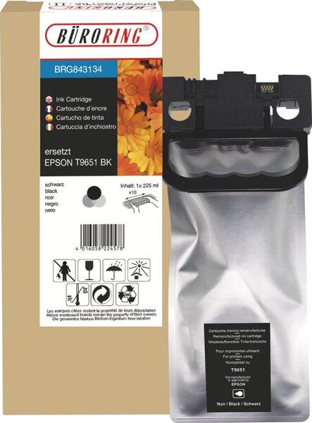 Produktbild Büroring Tintenpatrone XL, ersetzt Epson T9651, ca. 12.000 Seiten, schwarz