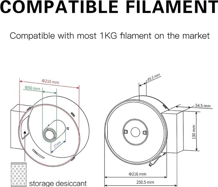 Actual product image Qidi Tech QIDI Filament dryer box (PETG, ABS)