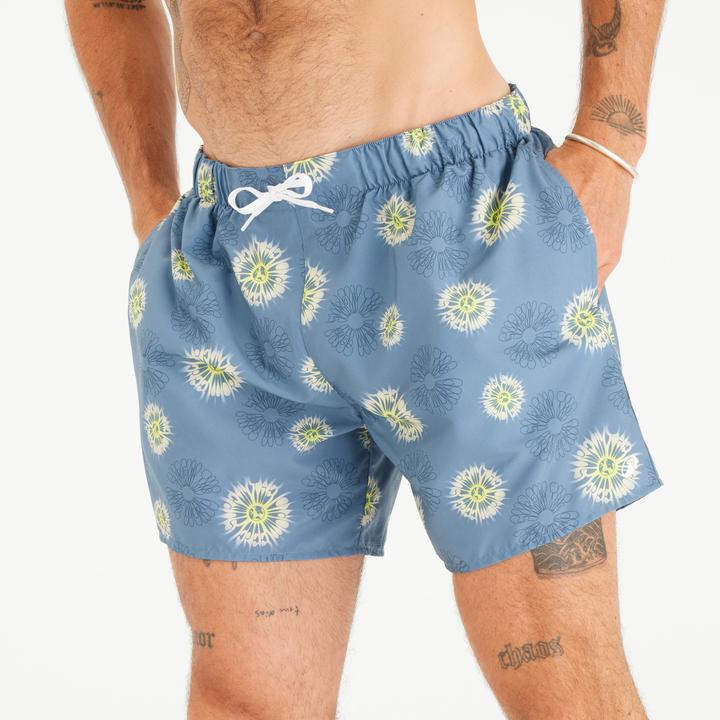 Olaian Men’s Swim Shorts Surf 100 15" Short - Molecule Blue (L)