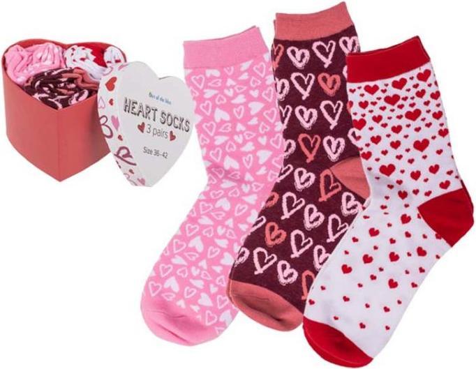 Immagine prodotto Sombo set di calzini da donna a forma di cuore (confezione da 3, 36 - 42)