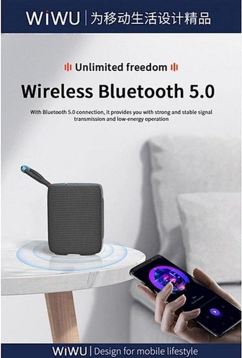 Immagine prodotto Wiwu Bluetooth speakers - Wireless Bluetooth Speaker Thunder P26 - gray
