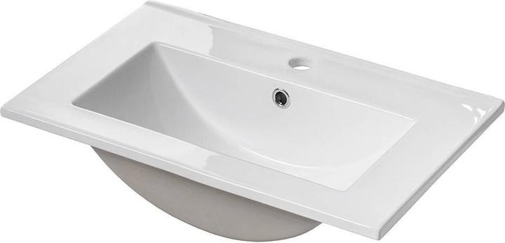 Produktbild En.Casa Waschtisch Skelbolu mit Türen 50x57x39 cm Eicheoptik