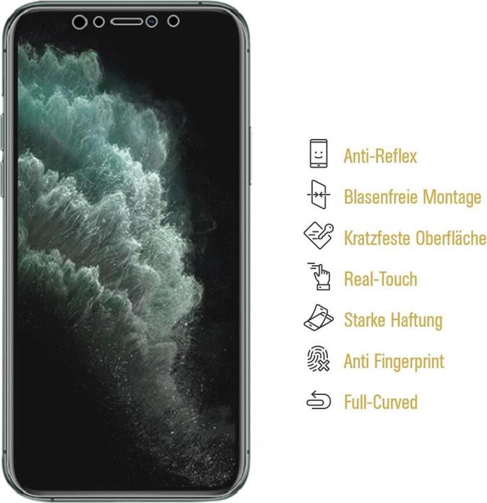 Produktbild Protectorking 3x Panzerfolie Anti-Shock Full Cover matt (3 Stück, Apple iPhone XS Max)