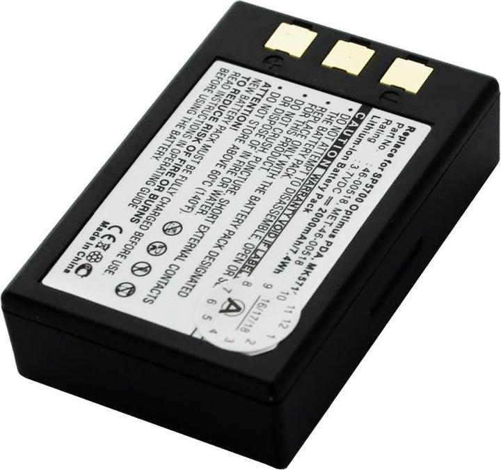 Actual product image AccuCell Akku für Metrologic SP5700 Scanner, Optimus PDA, MK5710 Akku 46-00518, MET-46-00518
