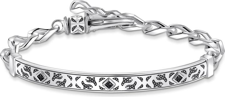 Thomas Sabo Armband Rebel at heart (19 cm, 925er Silber, Leder)