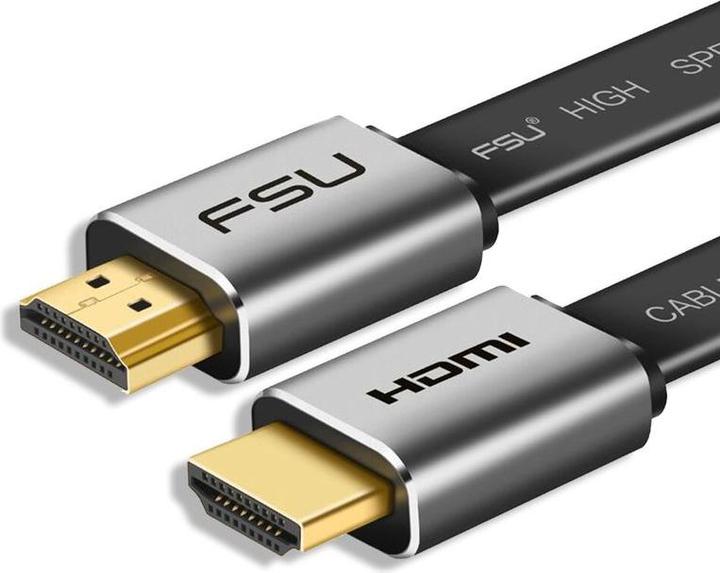 Produktbild Hermex HDMI zu HDMI Kabel 1m 4K UHD High Speed HDMI Anschlusskabel Flachkabel (1 m, HDMI)