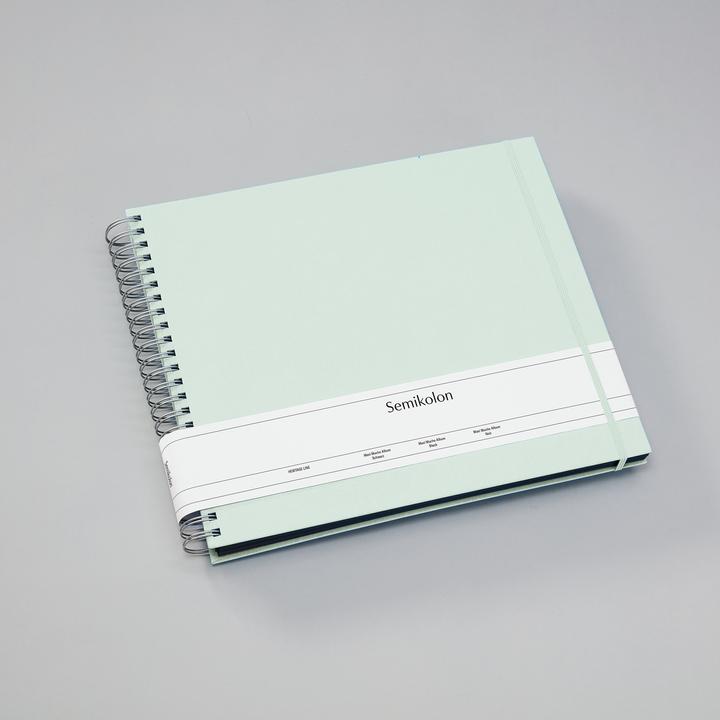 Actual product image Semikolon Photo album Maxi Mucho 34.5 x 30 cm moss, black pages (10 x 15 cm, 9 x 13 cm)