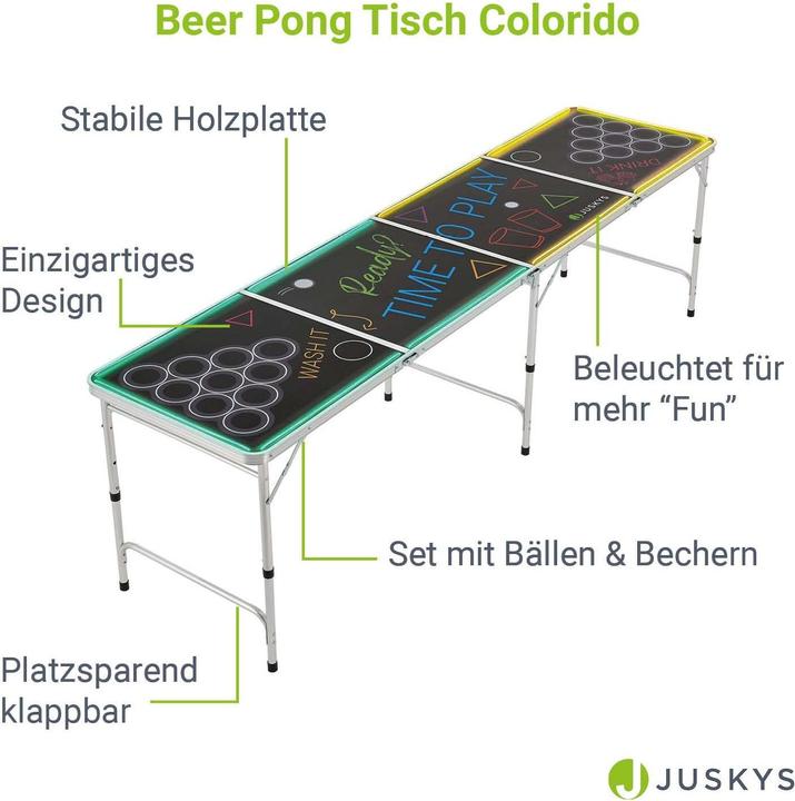 Produktbild Juskys Beer Pong Tisch