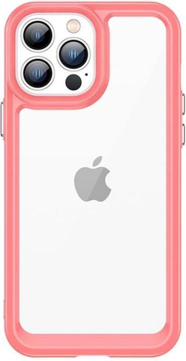 Produktbild Hurtel Outer Space Case Case for iPhone 12 Pro Max Hard Cover with Gel Frame Red (Apple iPhone 12 Pro Max)
