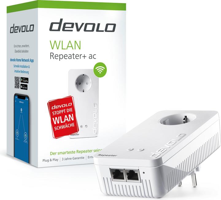 Produktbild Devolo WLAN Repeater+ ac (867 Mbit/s, 300 Mbit/s)
