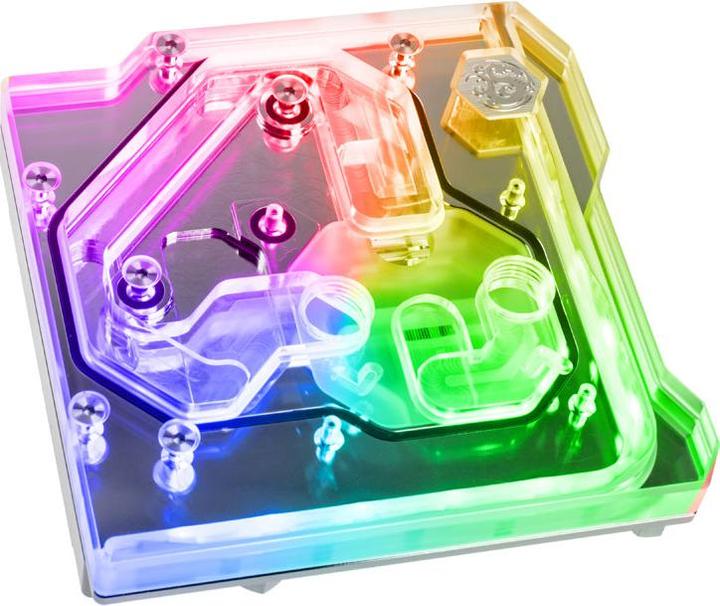 Bitspower Monobloc pour ASUS ROG Maximus XI Gene DRGB Nickel - Acrylique