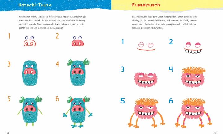 Produktbild 71 ½ schrecklich schöne Monster malen. Lustige Ungeheuer Schritt für Schritt selber zeichnen. Für (Deutsch, Norbert Pautner, 2019)