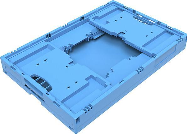 Produktbild Walther Faltbox aus Polypropylen, Inhalt 44 l, ohne Deckel, blau, stapelbar (600 x 400 x 220 mm, 41.40 l)