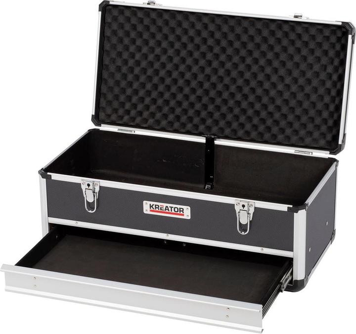 Actual product image Kreator Aluminium case with drawer 620x255x300m - 1 drawer (1 pieces)