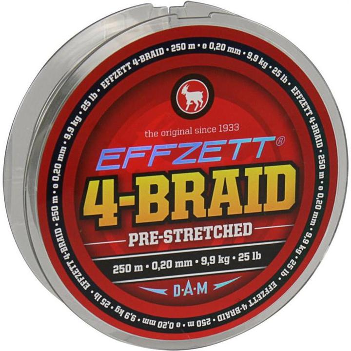 Actual product image DAM Effzett 4-Braid Moss Green (4.50 kg, 0.10 mm)