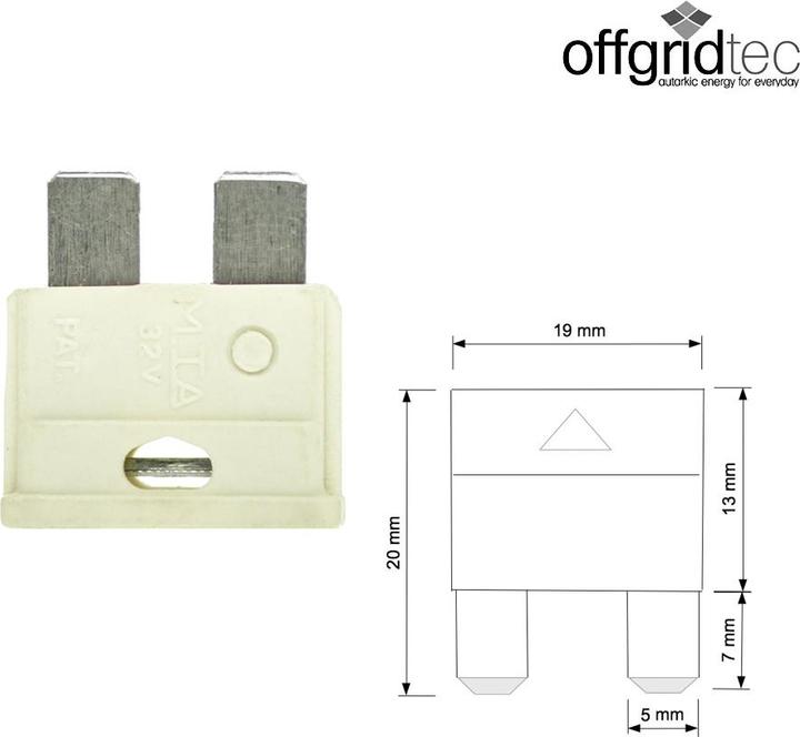 Actual product image Offgridtec 25A KFZ flat fuse 6-32V